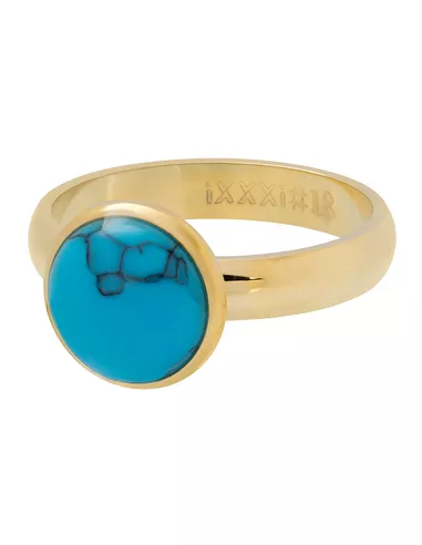 iXXXi ring 1 Blue turquoise stone goud