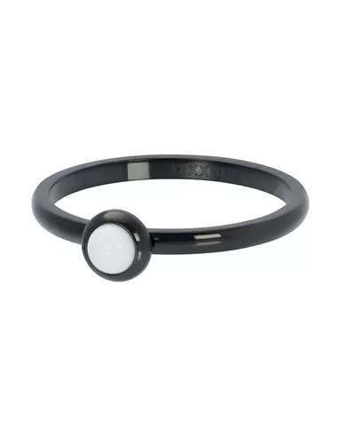 iXXXi ring Bright white 2mm zwart