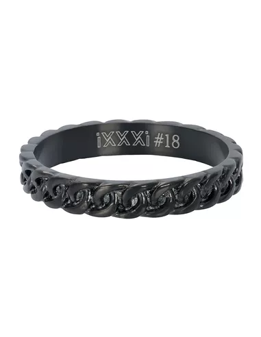 iXXXi ring Curb chain zwart
