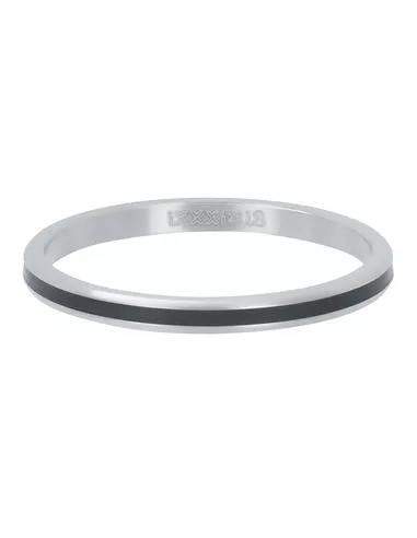 iXXXi ring Line black zilver