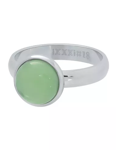 iXXXi ring 1 Green stone zilver