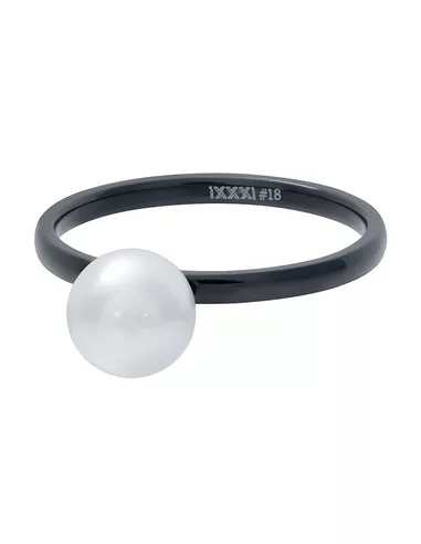 iXXXi ring 1 Pearl white 2mm zwart