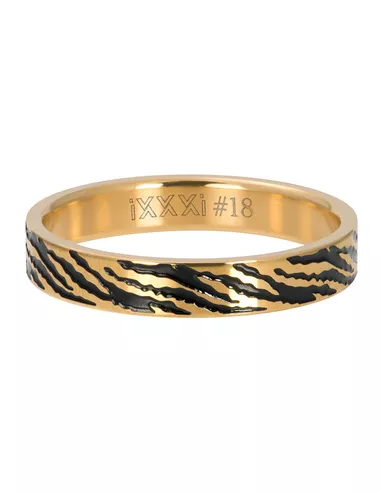 iXXXi ring Zebra 4mm goud