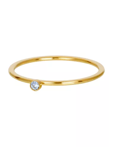 iXXXi ring light saphire 1 stone crystal goud