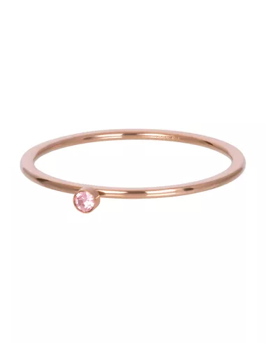 iXXXi ring Pink 1 stone crystal rose