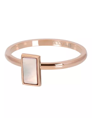 iXXXi ring Pink shell stone rose