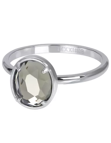 iXXXi ring Glam Oval Crystal zilver