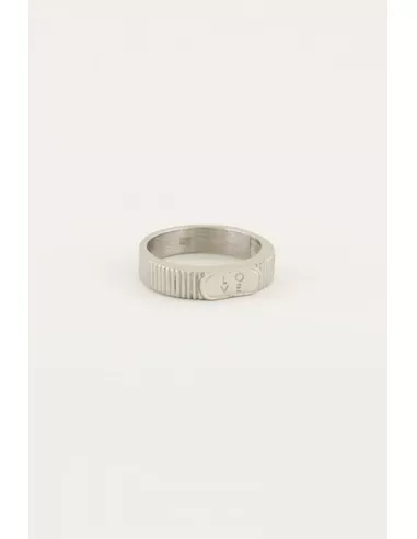 My Jewellery - chunky love ring zilver