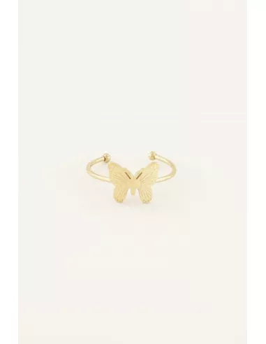 My Jewellery - ring vlinder goud