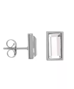 iXXXi oorbel Expression Rectangle zilver