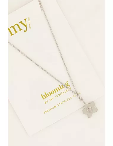 My Jewellery - Blooming ketting rose quartz zilver