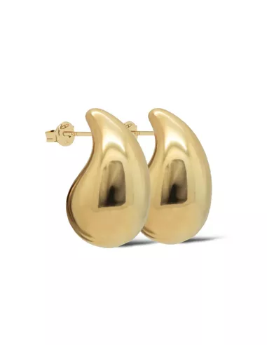 KARMA - Classic Drop oorbellen XL 25 mm goud