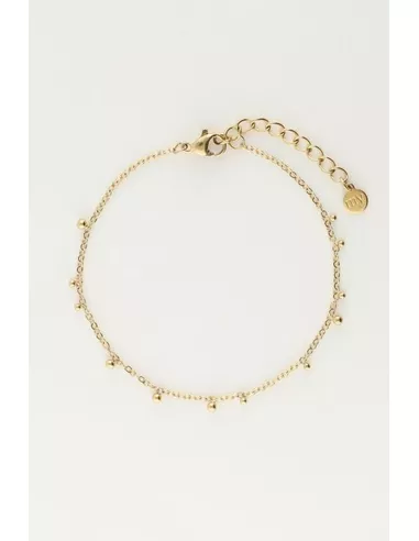 My Jewellery - Valentijn armband kleine bolletjes goud