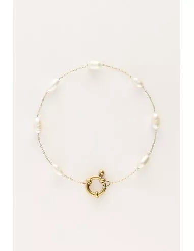 My Jewellery - Valentijn minimalistische armband parels goud
