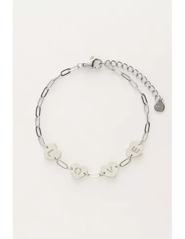 My Jewellery - Armband love zilver