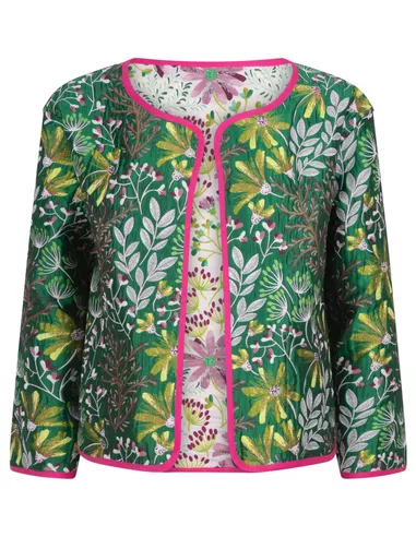 Ydence - Yasmin jacket fuchsia groen