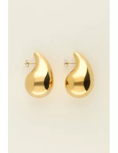 My Jewellery - Druppel oorbellen 40mm goud