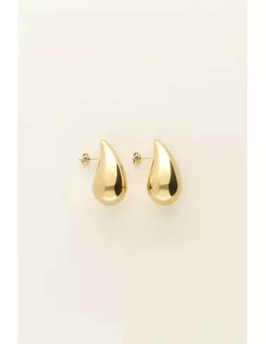 My Jewellery - Druppel oorbellen 31mm goud