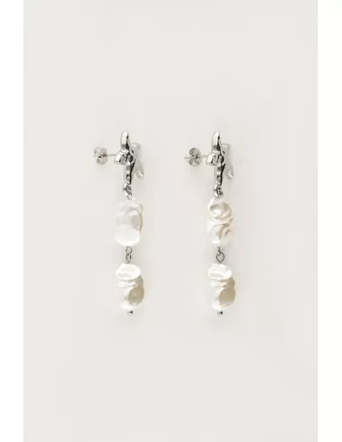 My Jewellery - Ocean oorhangers met zeester en parels zilver