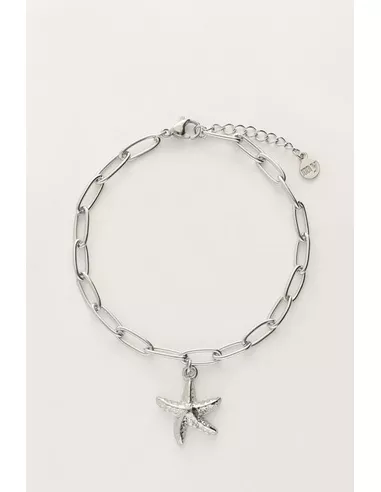 My Jewellery - Ocean schakelarmband met zeester zilver