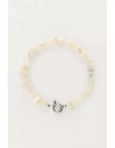 My Jewellery - Ocean armband met witte steentjes zilver