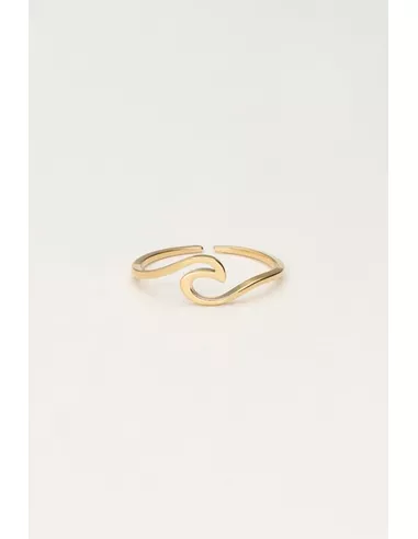 My Jewellery - Ocean ring wave goud