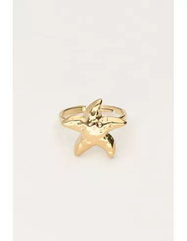 My Jewellery - Ocean ring met zeester goud