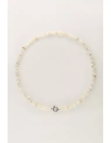 My Jewellery - Ocean ketting met witte steentjes zilver